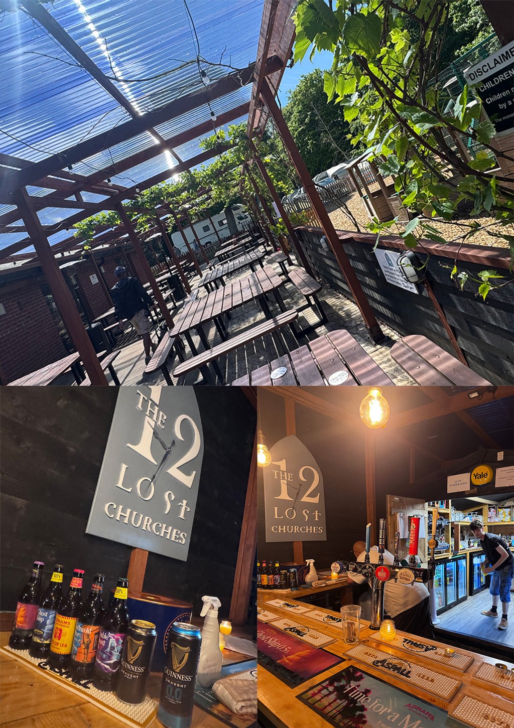 Grouped image of bar and restaurant